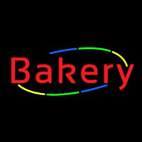 Multicolored Cursive Bakery Neonreclame