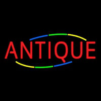 Multicolored Deco Style Antique Neonreclame