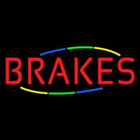 Multicolored Deco Style Brakes Neonreclame