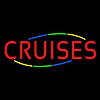 Multicolored Deco Style Cruises Neonreclame