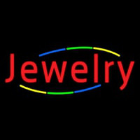 Multicolored Deco Style Jewelry Neonreclame