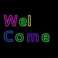 Multicolored Welcome Neonreclame