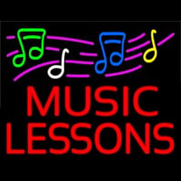 Music Lessons With Logo Neonreclame