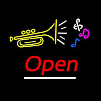 Music Logo Open Neonreclame