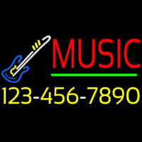 Music With Phone Number Neonreclame