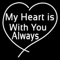My Heart Is With You Always Neonreclame