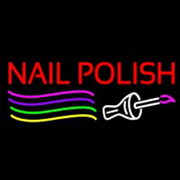 Nail Polish Brush Neonreclame