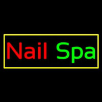 Nail Spa With Yellow Border Neonreclame