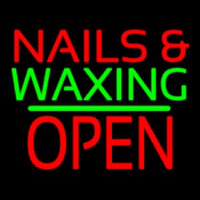 Nails And Wa ing Block Open Green Line Neonreclame