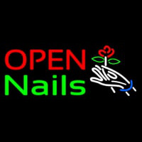 Nails Open Logo Neonreclame