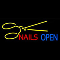 Nails Open With Scissors Neonreclame