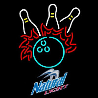 Natural Light Bowling Pool Beer Sign Neonreclame