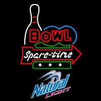 Natural Light Bowling Spare Time Beer Sign Neonreclame