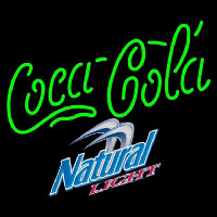 Natural Light Coca Cola Green Beer Sign Neonreclame