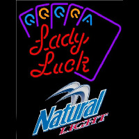 Natural Light Lady Luck Series Beer Sign Neonreclame