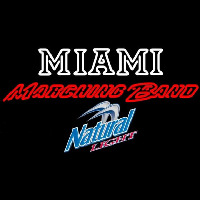 Natural Light Miami University Band Board Beer Sign Neonreclame