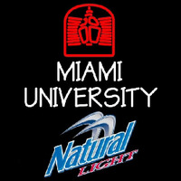 Natural Light Miami University Beer Sign Neonreclame