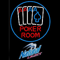 Natural Light Poker Room Beer Sign Neonreclame