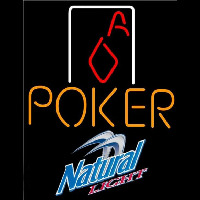 Natural Light Poker Squver Ace Beer Sign Neonreclame