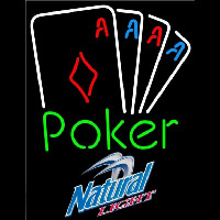 Natural Light Poker Tournament Beer Sign Neonreclame