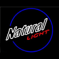 Natural Light Round Neonreclame
