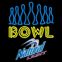 Natural Light Ten Pin Bowling Beer Sign Neonreclame