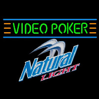 Natural Light Video Poker Beer Sign Neonreclame
