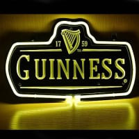New Guinness 1759 Logo Bier Bar Pub Display Neon Glas Buis Bord