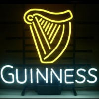 New Guinness Irish Lager Ale Harp Neon Bier Bar Pub Bord