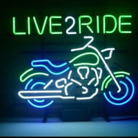 New Harley Motorcycle Love 2 Ride Ride Em Hard Neon Bier Bar Pub Bord