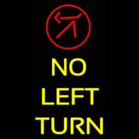 No Left Turn Neonreclame