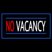 No Vacancy Rectangle Blue Neonreclame