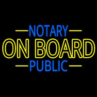 Notary Public On Board Neonreclame