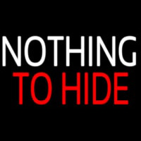 Nothing To Hide Neonreclame