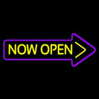 Now Open With Arrow Neonreclame