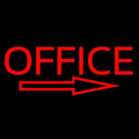 Office With Arrow Neonreclame