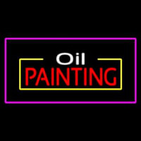 Oil Painting Purple Rectangle Neonreclame