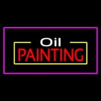 Oil Painting Purple Rectangle Neonreclame