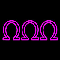 Omega Omega Omega Neonreclame