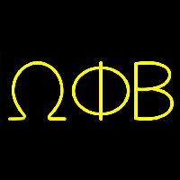 Omega Phi Beta Neonreclame