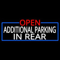 Open Additional Parking In Rear With Blue Border Neonreclame
