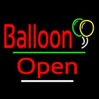 Open Balloon Green Line Neonreclame