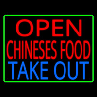 Open Chinese Food Take Out Neonreclame
