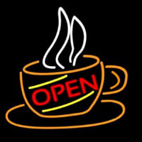 Open Coffee Cup Neonreclame