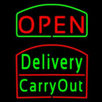 Open Delivery Carry Out Neonreclame