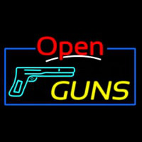 Open Guns Neonreclame