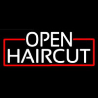 Open Haircut Neonreclame