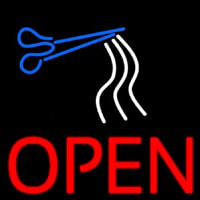 Open Haircut Neonreclame