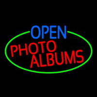 Open Photo Albums Oval With Green Border Neonreclame