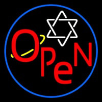 Open Psychic Blue Border Neonreclame